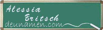 Alessia Britsch Visitenkarte